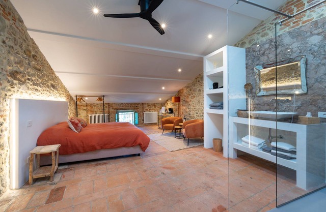 The Bathroom is Integrated Into the Bedroom