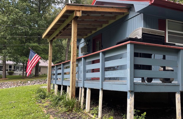 The comfy cozy cabin awaits you!