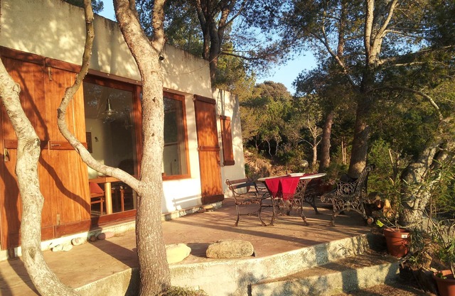 The house in front the sea