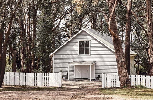 The Red Hill Barn is a boutique accommodation nestled within the gum trees.