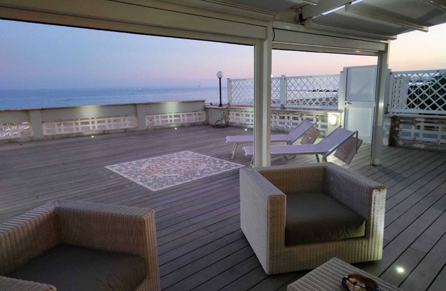 The terrace by the sea