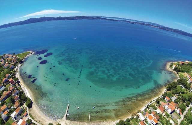 This modern and comfortable vacation home with pool is located in the hinterland of Zadar.