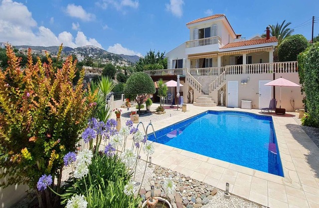 This stunning house, with panoramic views, is located in the sought-after village of Tala in Paphos.