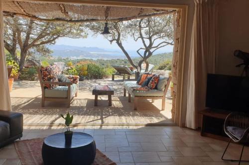 Tizzano, villa vue mer avec piscine