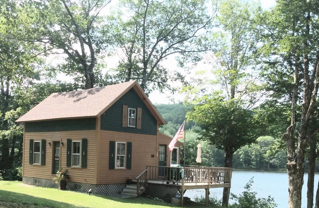 Toddy's camp on the pond