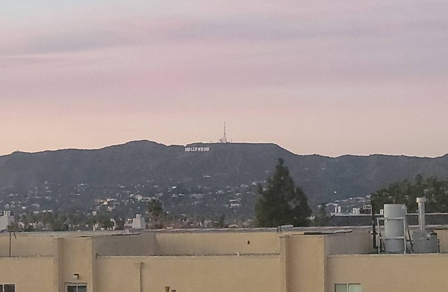 Top floor rental unit with view of Hollywood sign