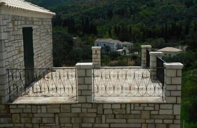 Traditional stone villa in 'Loutses' with nice panoramic view