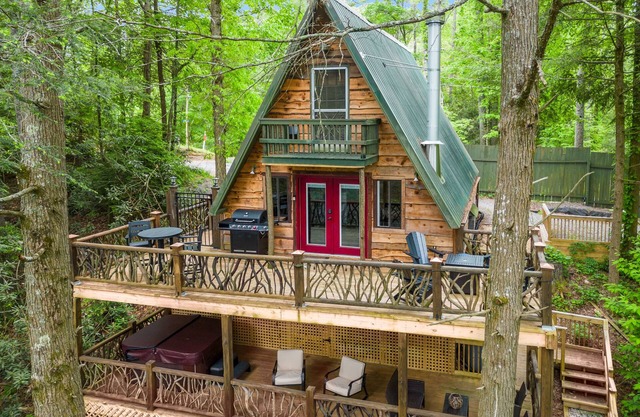 Tranquil Creek View A-frame Cabin