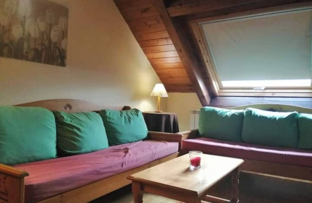 Triplex Erta 8 with sloping ceilings and excellent views