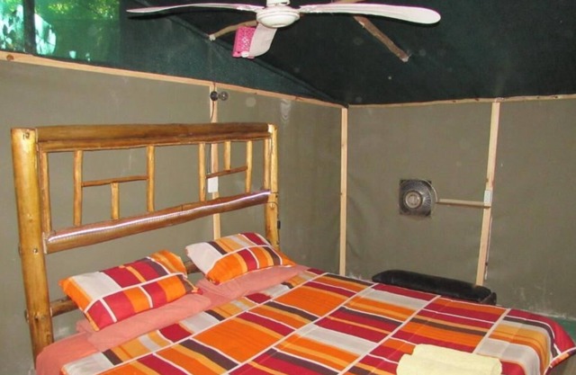 Two Bedroomed Bush-tent on the Klaserie River, with free lion / hyena sounds.