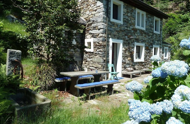 Typical rustico on the edge of the village idyllically bordering the forest
