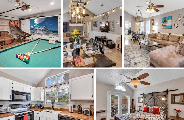 🧡 Unique 6/3, Pool, Pergola, 🎥 Movie/Game Room, UCF, Disney, Beaches, 5⭐!