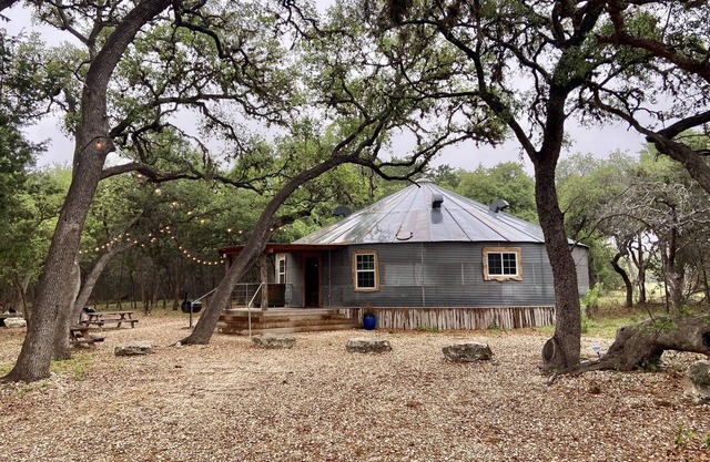 Upcycled Grain Bin Cabin