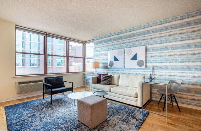 Upscale One Bedroom in Hoboken with View of NYC