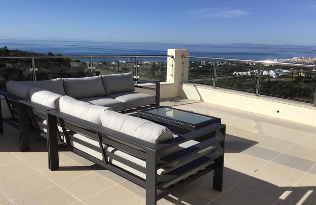 Vacation Home "Luxury Penthouse near Marbella" with Sea View, Shared Sauna, A/C & Wi-Fi
