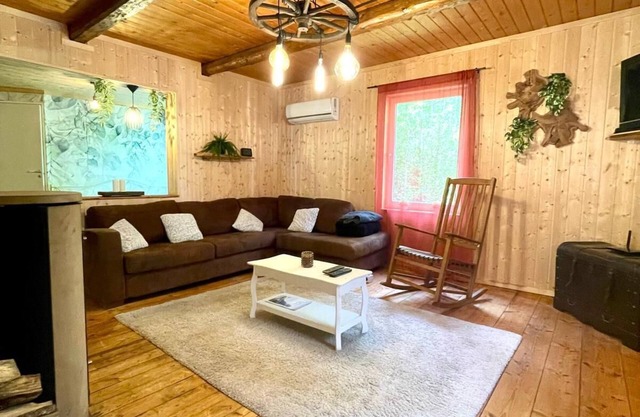 Vacation home with modern facilities in the middle of Sweden's idyllic forests.