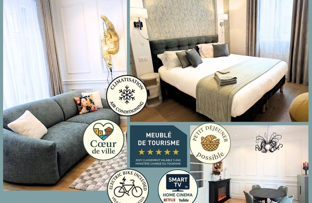 Veni Vedi Vichy 50m2 air-conditioned city center, appartement climatisé 50m2 coeur de ville
