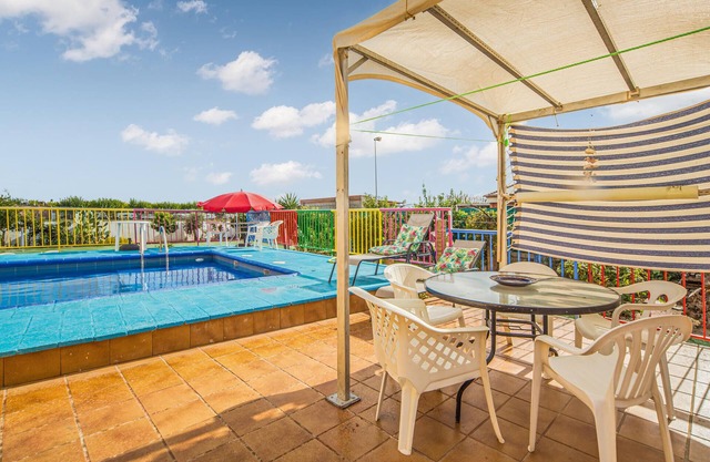 Very spacious and family vacation home with sports and playground and swimming pool.