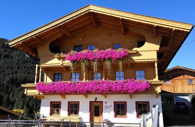 View of the Zillertal mountains, near the ski area