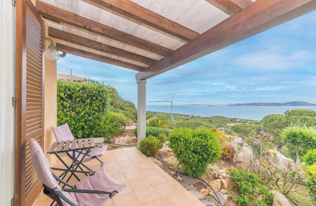 Villa "Bella" with Sea View, 2 Terraces & A/C