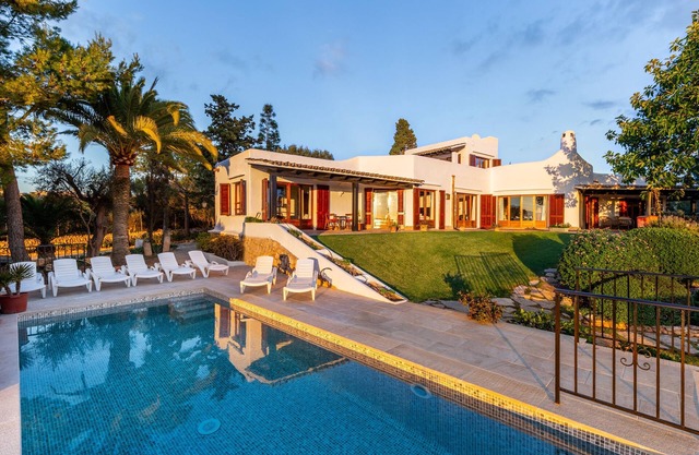 Villa Bon Viure with Sea View, Wi-Fi, Air Conditioning, Pool, Garden & Terraces; Parking Available