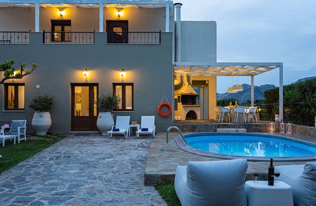 Villa Elodia with Pool & Garden in Heart of Crete
