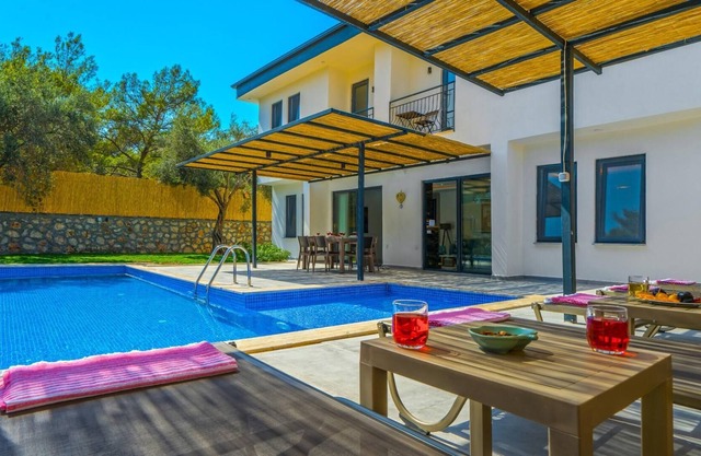 Villa in Kas with Pool, Jacuzzi, Garden and Porch