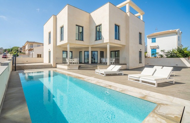 Villa in Son Serra with Beachfront & Jacuzzi