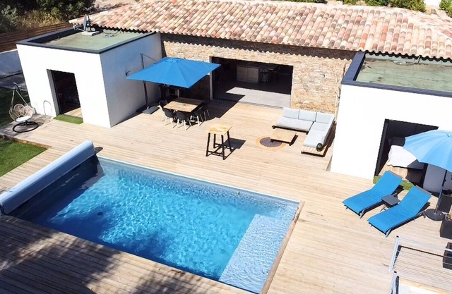 Villa Pienezza 8p 4 bedrooms very quiet Pinarellu 5min from beaches Heated swimming pool