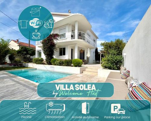 Villa Solea, piscine et Méditerranée Titre fr