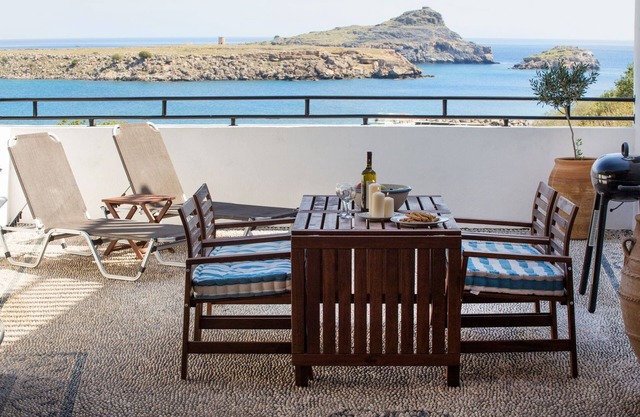 Villa Thalassa 2 | Cozy Greek Comfort | Private Shaded Courtyard | Outdoor.