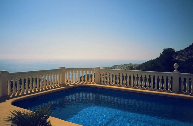 Villa with private pool and panoramic views of the Mediterranean Sea