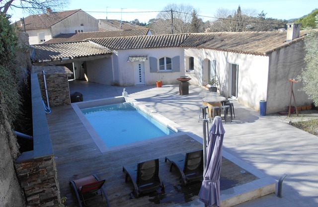 Village house with swimming pool near Montpellier.