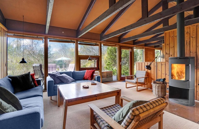 Visit this charming wooden house surrounded by wonderful nature.
