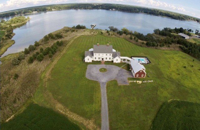 Waterfront Oyster Farmhouse Built 2018 with Pool/Fence and Dock-23 private acres