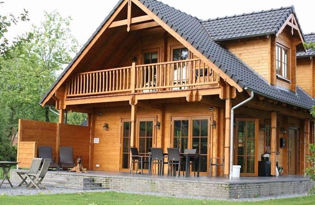 Wooden Villa Dirk with Wi-Fi, Garden, Balcony, Terrace & Sauna
