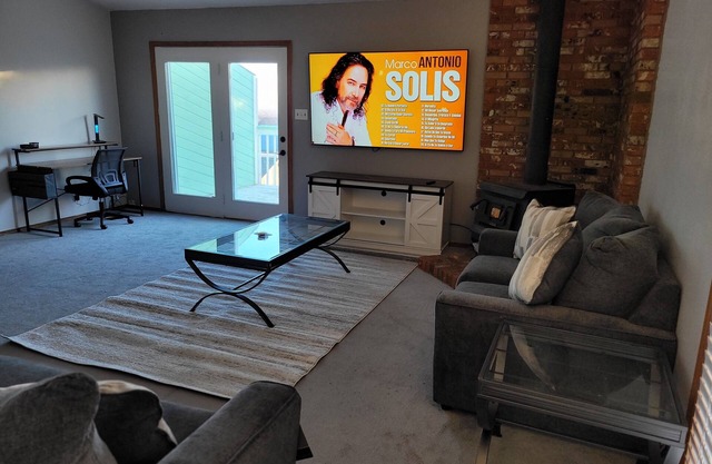 Your cozy home away from home + jacuzzy