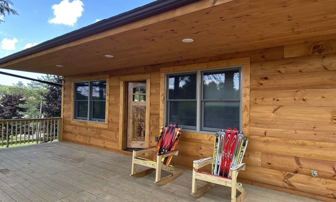 McHenry House | #1 Cabin~Walk to WISP! Lake access & dock! HOT Tub~Game room~Fire Pit & DOGS OK!