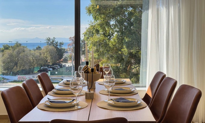Voula Apartment | 1 Riviera Escape Penthouse with Full Sea View