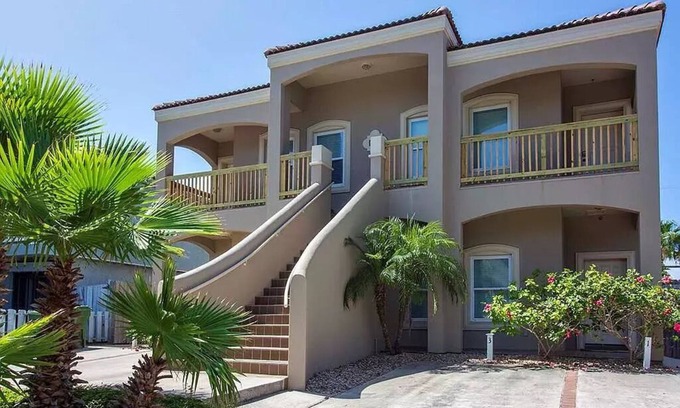 South Padre Island Condo | 10% July Discounts! 125 Steps to Beach! Ground Floor. Hot Tub and Heated Pool!