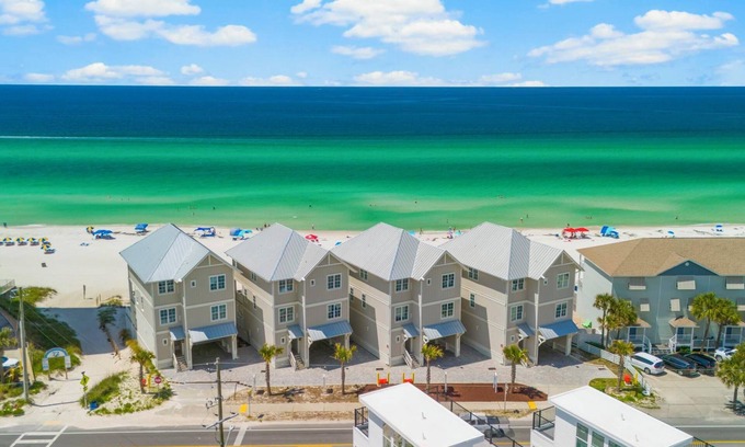 West Panama City Beach House | 2 Beachfront Homes - Whale Rested Family - 2 Private Pools, Slps 24, Book 2025!