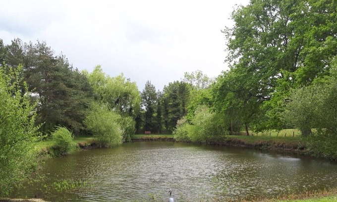 Aubigne-Racan Ski Chalet | 2 bedroom Chalet set in 3 1/2 acres overlooking a tranquil ornamental lake