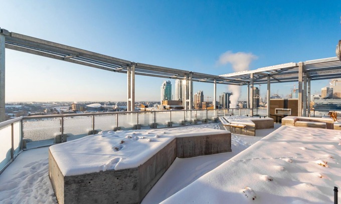 Bridgeland Condo | 2 Bedroom Downtown Executive Suite with Endless River View | Rooftop Patio
