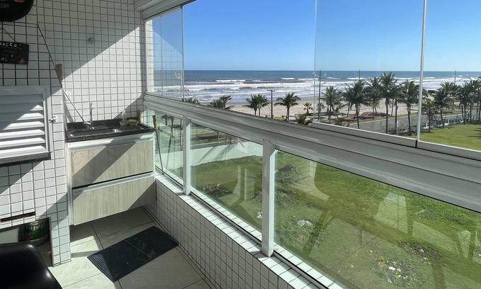 Solemar Apartment | 2 bedrooms 1 suit 2 wc. wifi. 1+ parking spaces for up to 7 people seafront barbecue pool