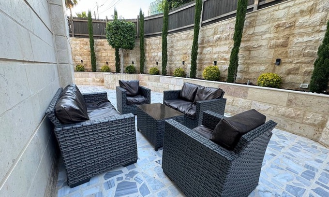 Amman Apartment | 2 En-suite Rooms, Central & Garden Terrace