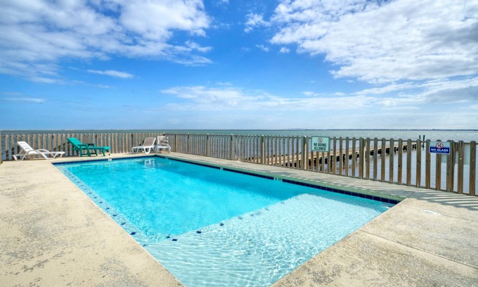 Flour Bluff House | 2 Homes on the Bay, Shared Waterfront Pool + Boat Dock | Laguna Village Paradise