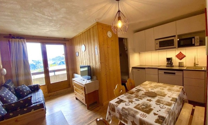 Plagne Soleil Apartment | 2-room apartment on slopes - 5 people - WIFI included