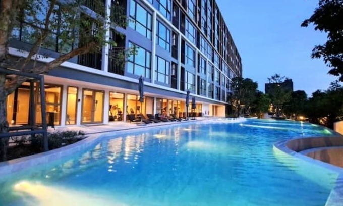 Bang Na Apartment | 27sq.m Seabreez Vibe in Bangna @Si Iam MRT.