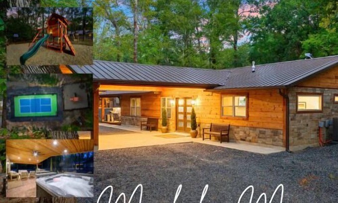 Broken Bow Cabin | 3 BR Near Gutter Chaos - 2 Min Walk W/Playground & Pickleball Court
