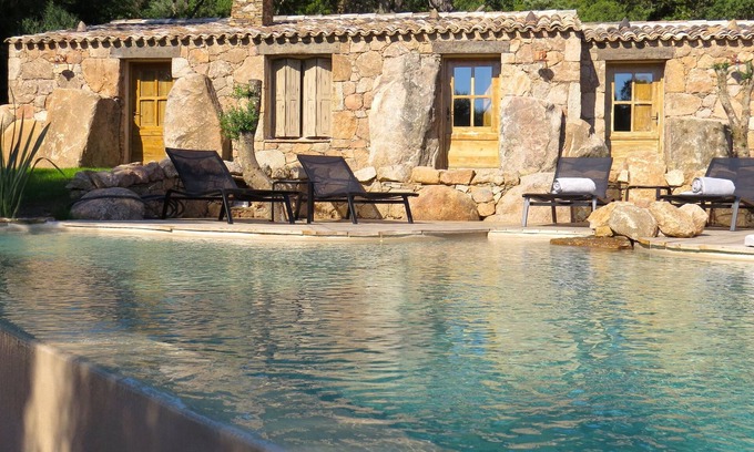 Porto-Vecchio Villa | 3 min from Palombaggia, Magnificent Corsican sheepfold with private pool and garden